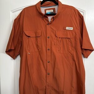 Magellan Outdoors XL Fish Gear button down (Burnt Orange)